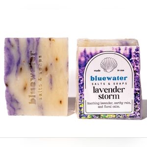 (1 body Bar) LAVENDER STORM COLD PROCESS HANDMADE SOAP🫧🧼🫧